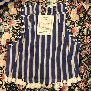 Emerson Fry India Collection Organic Cotton Tank Blouse M New